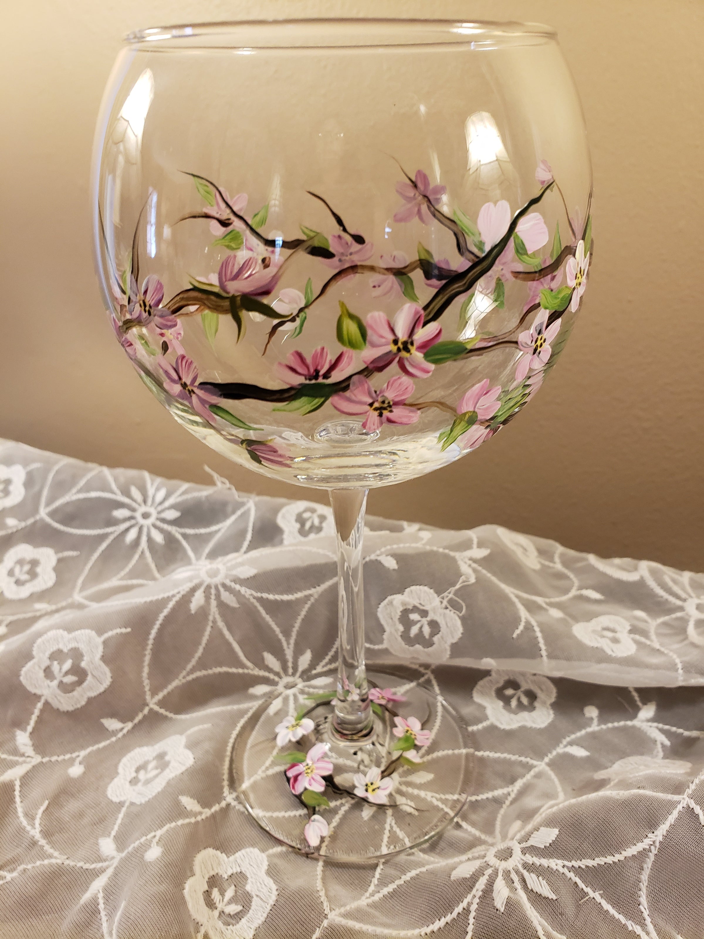 Cherry Blossom Glassware | Classy Glass By Anita Louise